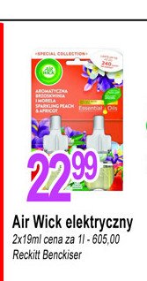 Wkład aromatyczna brzoskwinia i morela Air wick electric essential oils promocja