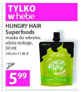 maska do włosów detox moringa+maca+kalae Hungry hair superfoods promocja