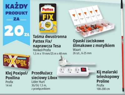 Taśma dwustronna Pattex Fix promocja w Leclerc