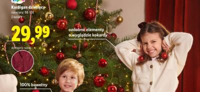 Kardigan dziecięcy  promocja w Lidl