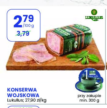Konserwa wojskowa Lukullus promocja