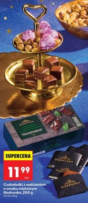 Czekoladki z nadzieniem o smaku miętowym promocja w Biedronka