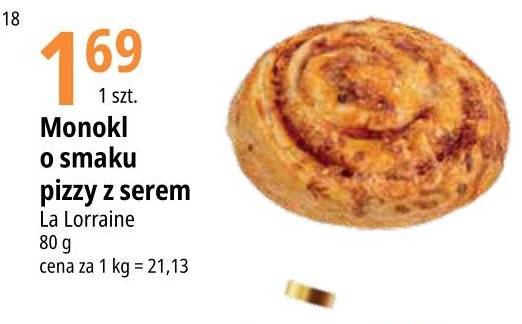 Monokl o smaku pizzy z serem La lorraine promocja