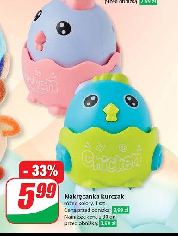 Kurczak nakręcany promocja w Dino