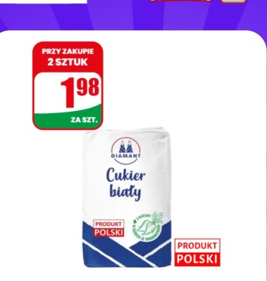 Cukier biały Diamant 1kg promocja w Dino