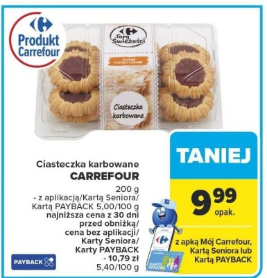 Ciasteczka karbowane CARREFOUR promocja w Carrefour