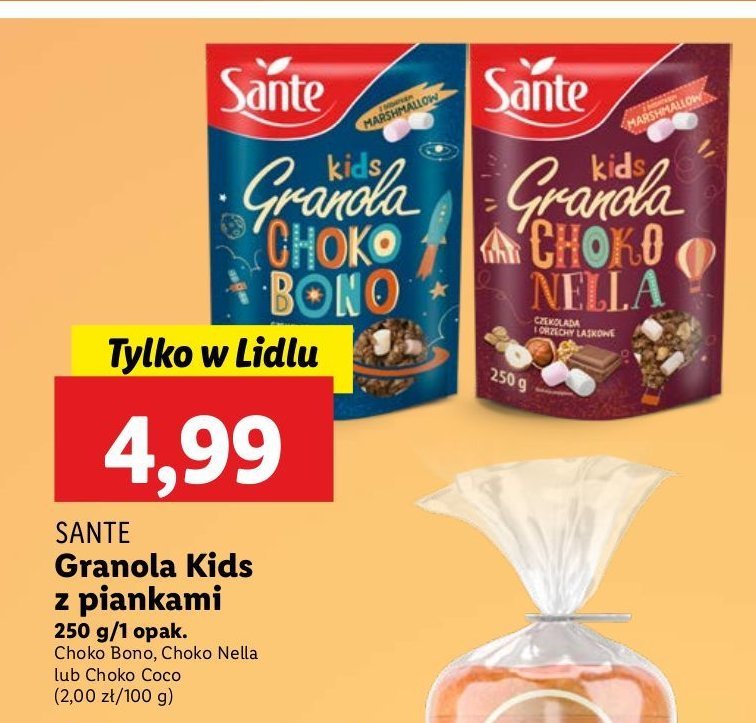 Granola kids choko nella Sante promocja