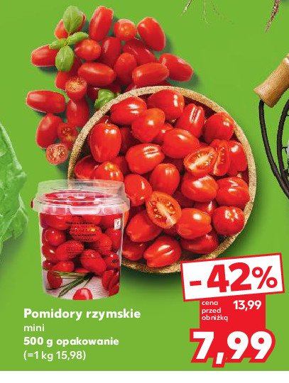 Pomidory rzymskie mini promocja w Kaufland