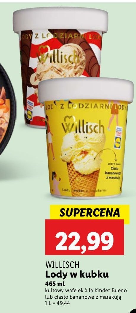 Lody kultowy wafelek a la kinder bueno Willisch promocja