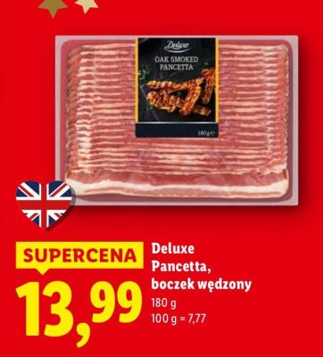 Pancetta boczek wędzony Deluxe promocja w Lidl