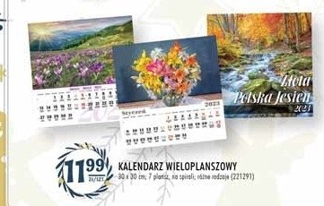 Kalendarz ścienny wieloplanszowy promocja