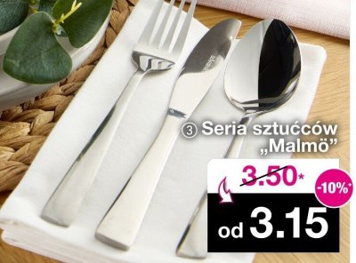 Seria sztućców Malmö promocja w Woolworth