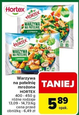Warzywa na patelnię mrożone HORTEX promocja w Carrefour