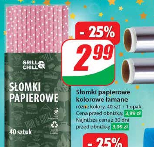 Słomki papierowe Grill & chill promocja