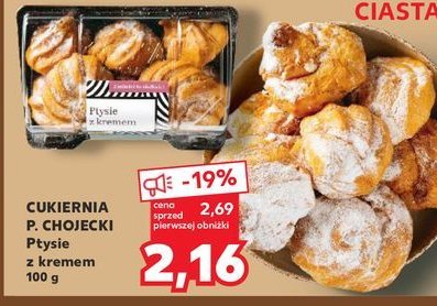 Ptysie z kremem Chojecki promocja