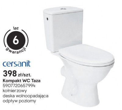 Kompakt WC Cersanit Taza 5907720657994 promocja w Castorama