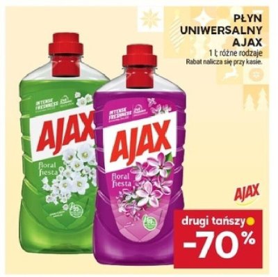 Płyn uniwersalny Ajax promocja w Stokrotka