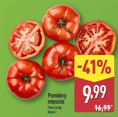 Pomidory mięsiste klasa I promocja w Aldi