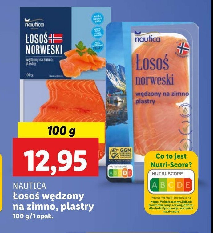 Łosoś norwerski plastry Nautica schwartz promocja