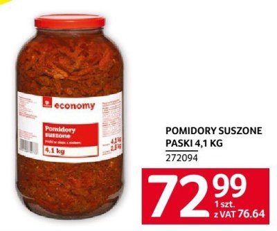 Pomidory suszone paski 4,1 KG economy promocja w Selgros