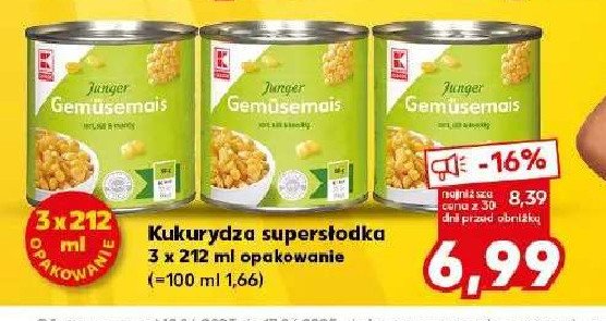Kukurydza słodka K-classic promocja