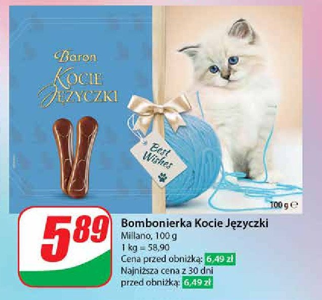 Bombonierka kocie języczki Baron promocja