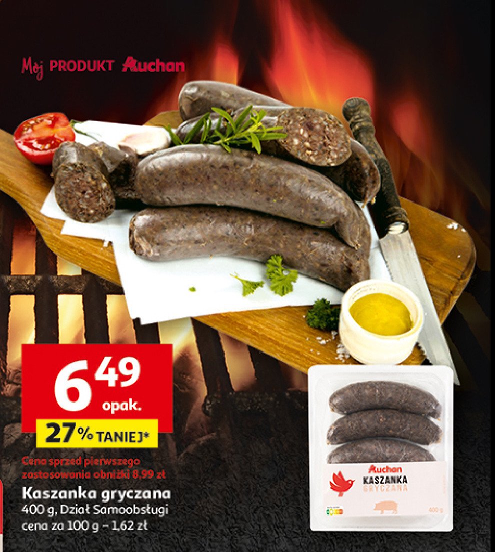 Kaszanka gryczana Auchan promocja