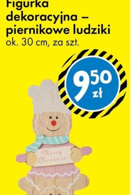 Figurka dekoracyjna – piernikowe ludziki ok. 30 cm promocja w Tedi
