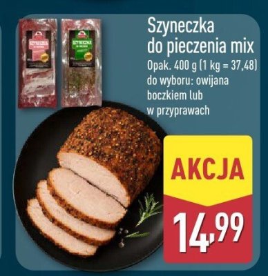 Szyneczka do pieczenia mix promocja w Aldi