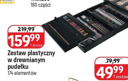Zestaw plastyczny w drewnianym pudełku promocja