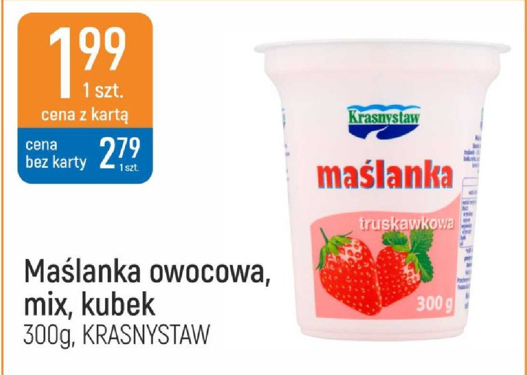 Maślanka truskawkowa Krasnystaw promocja