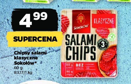 Salami klasyczne Sokołów salami chips promocja