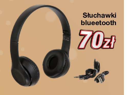 Słuchawki bluetooth czarne promocja