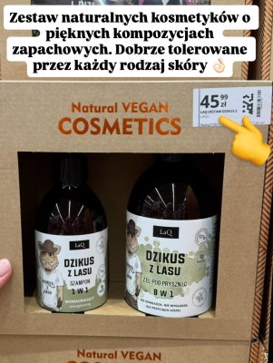 Zestaw kosmetyków Natural Vegan Cosmetics Dzikus z Lasu  promocja w Hebe
