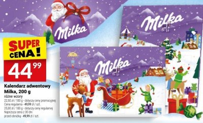 Kalendarz adwentowy Milka, 200 g promocja w Twój Market