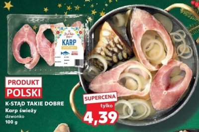 Karp świeży dzwonko K-Stad Takie Dobre 100g promocja w Kaufland