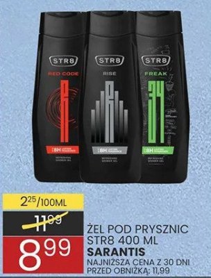 Żel pod prysznic STR8 400 ml SARANTIS promocja w Wafelek