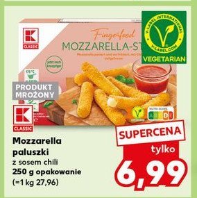 Mozzarella paluszki z sosem chili K-classic promocja