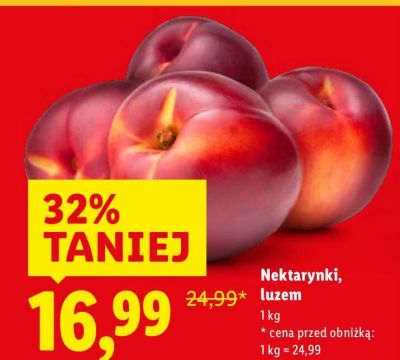Nektarynki, luzem promocja w Lidl