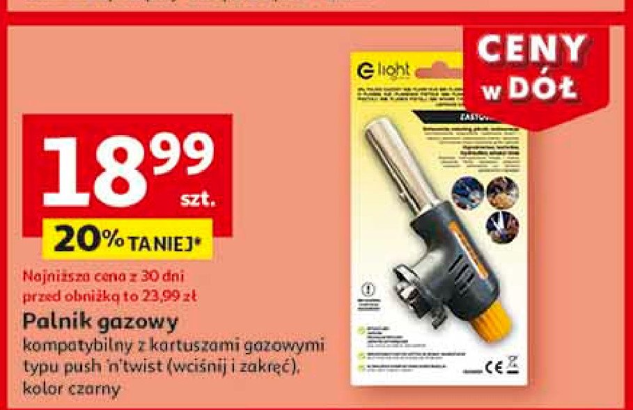 Palnik gazowy promocja w Auchan