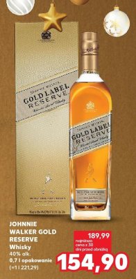 Whisky Gold Reserve 40% 0,7 l promocja w Kaufland