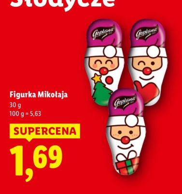 Figurka Mikołaja czekoladowa Goplana promocja w Lidl