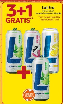 Piwo bezalkoholowe Lech Free promocja w POLOmarket