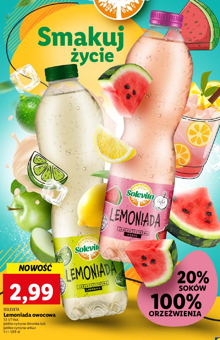 Lemoniada cytrynowo-limonkowa Solevita promocja