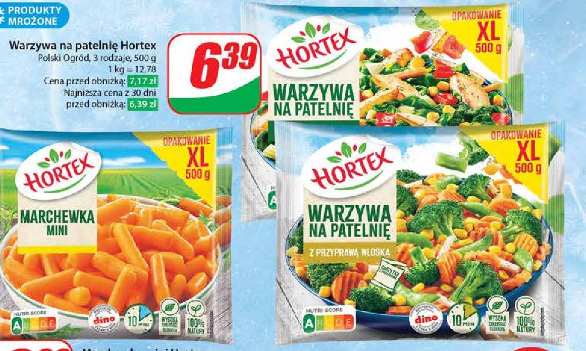 Warzywa na patelnie z przyprawą włoską Hortex promocja w Dino