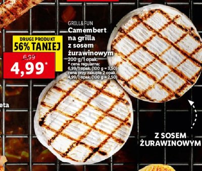 Ser camembert z sosem żurawinowym Grill and fun promocja