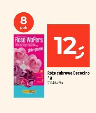 Róże cukrowe Decocino promocja w Dealz