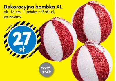 Dekoracyjna bombka XL promocja w Tedi