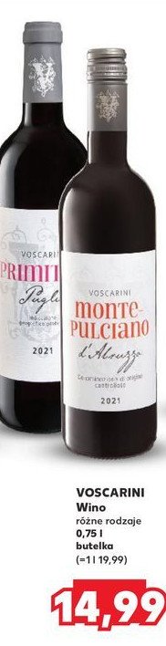 Wino Voscarini primitivo puglia promocja w Kaufland