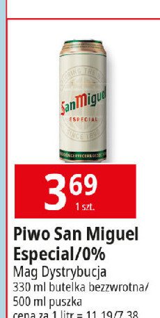 Piwo SAN MIGUEL 0.0 % promocja